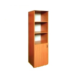 Шафа книжкова однодверна напівзакрита, ЛДСП, 600х550х2300мм (БІГУН)